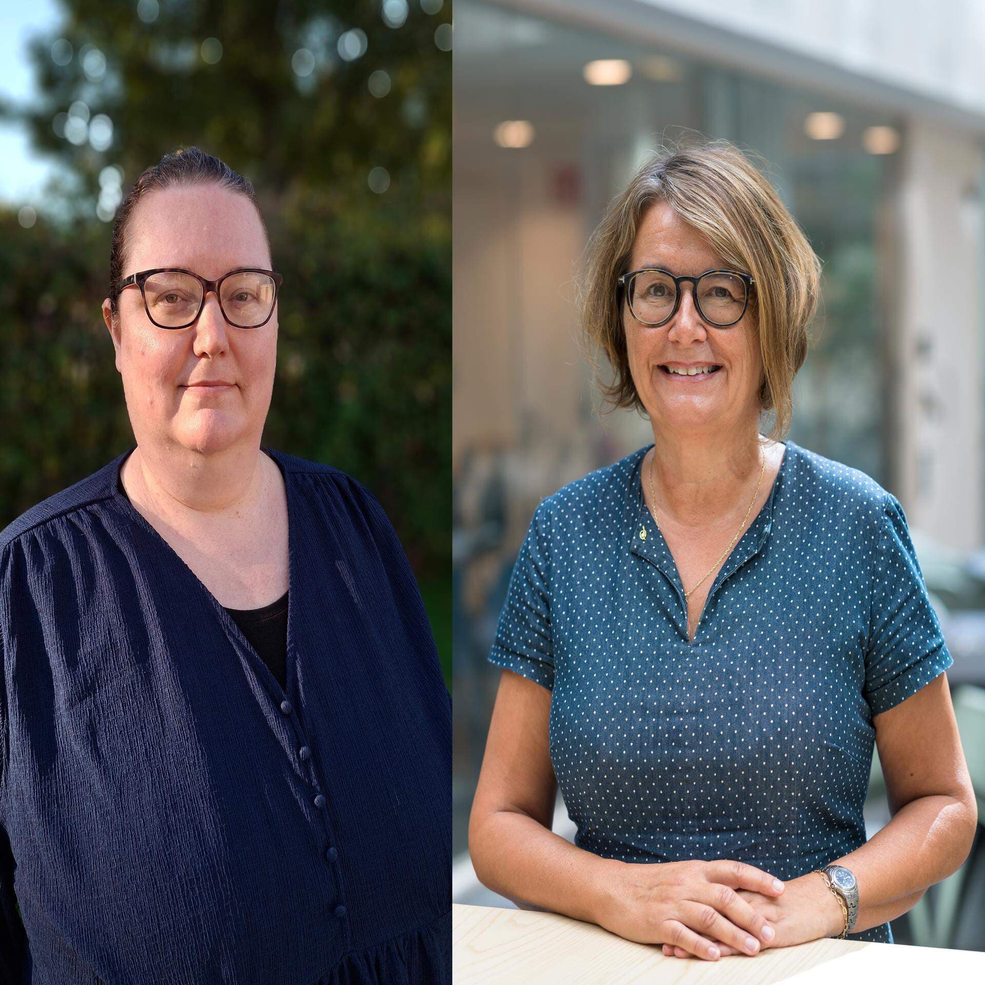 Johanna Lindqvist, rektor på Gränbyskolan och Susana Olsson Casas, utbildningsdirektör i Uppsala kommun