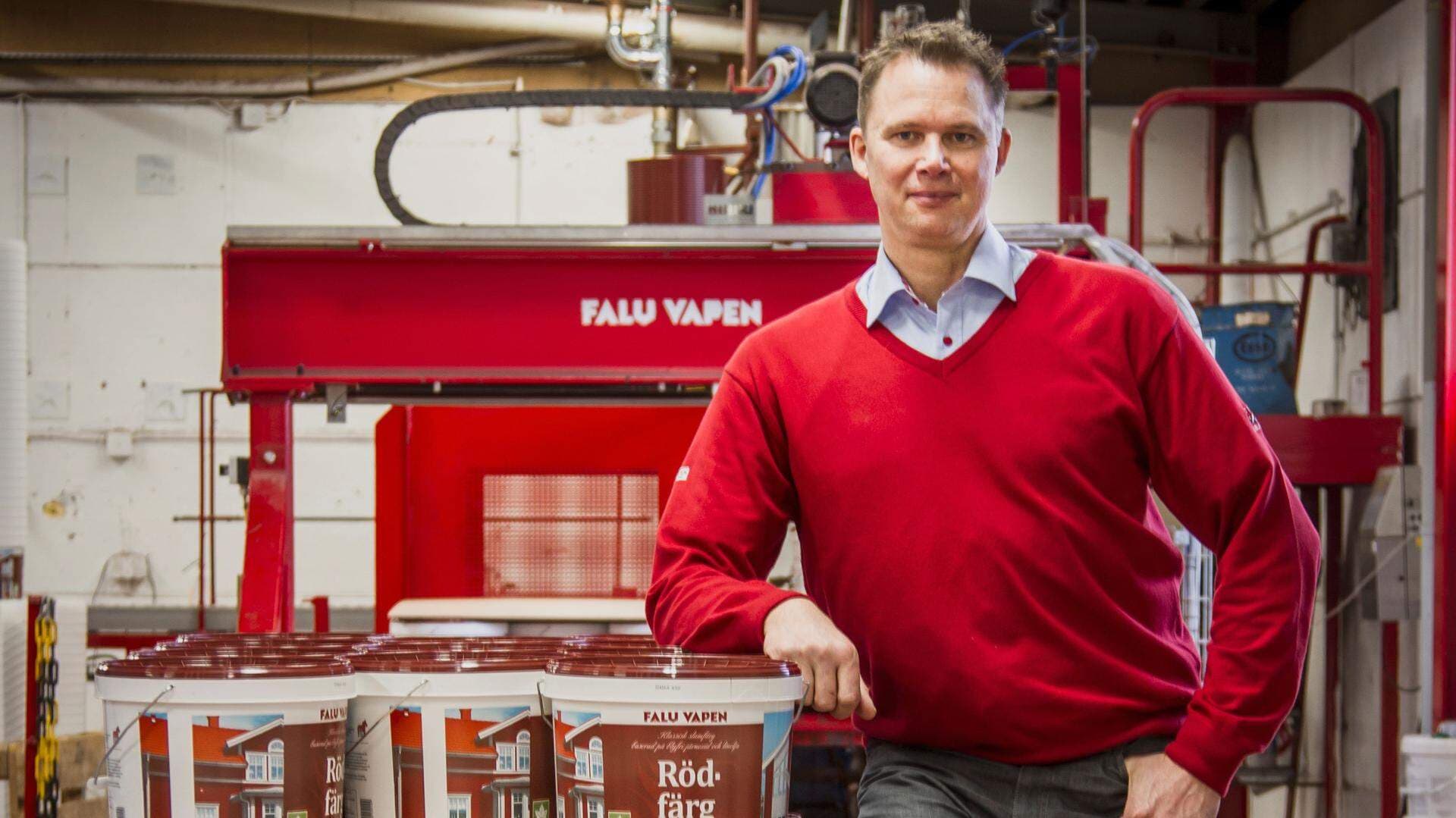 Conny Alfsson, vd Falu Vapen Färg AB