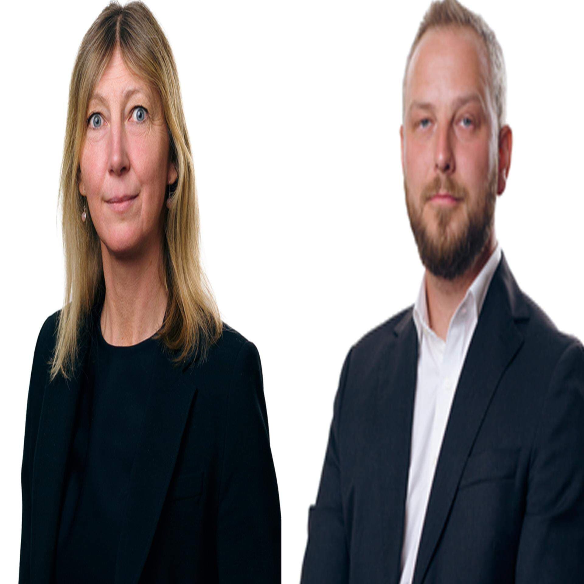 Experterna Maria Larsson och Elias Skog.