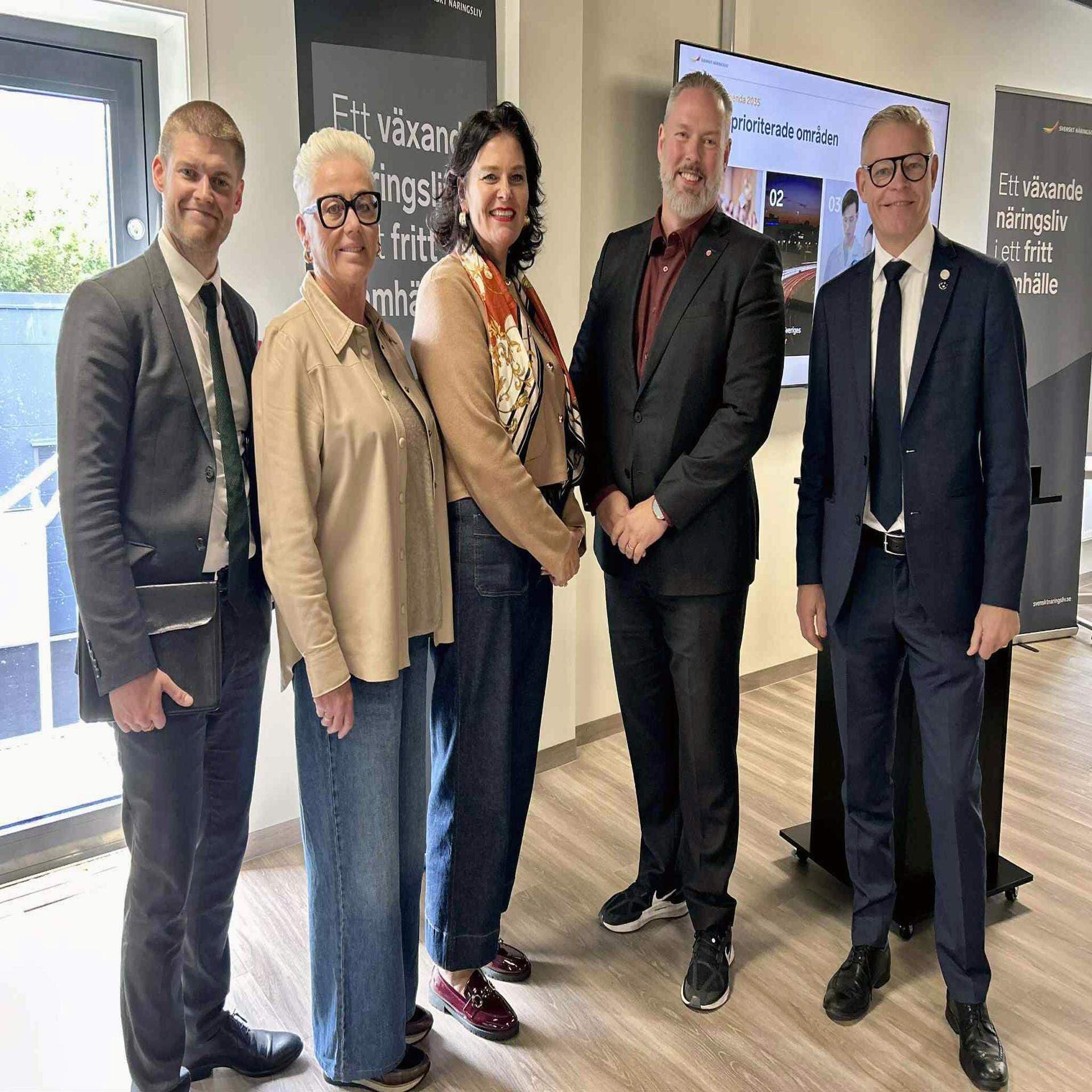 Oliver Rosengren, Monica Haider, Ulrica Bennesved, Robert Olesen och Tomas Ragnarsson
