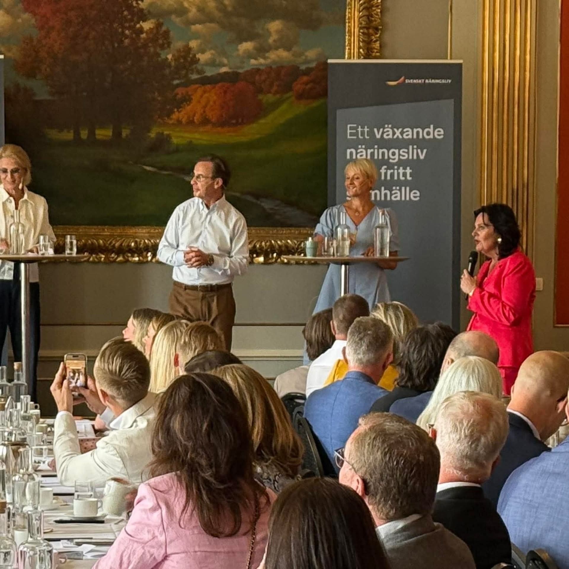 Ulf Kristersson, Elisabeth Svantesson, Anna Tenje och Ulrica Bennesved