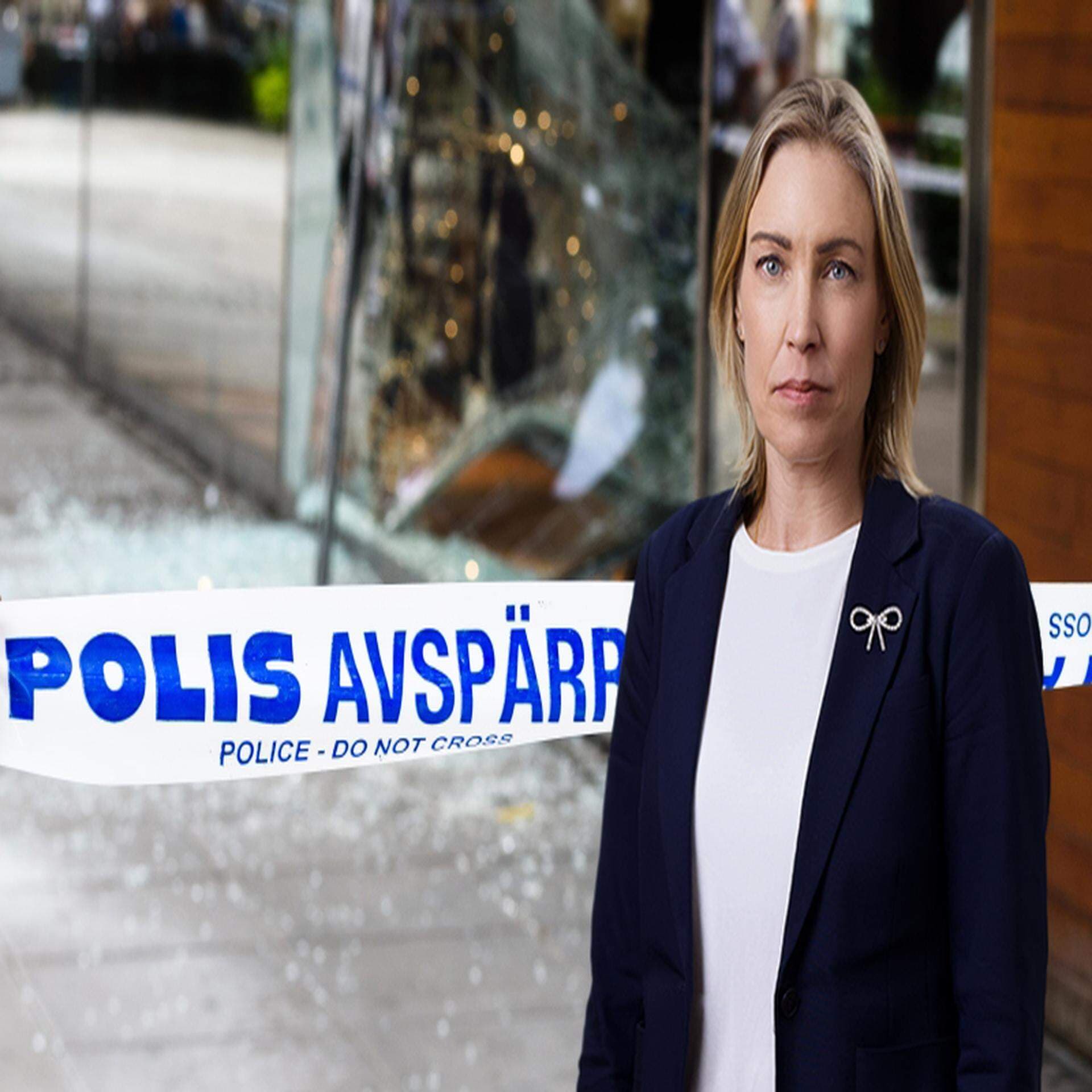 Bildcollage: Annika Bröms och brottsplats