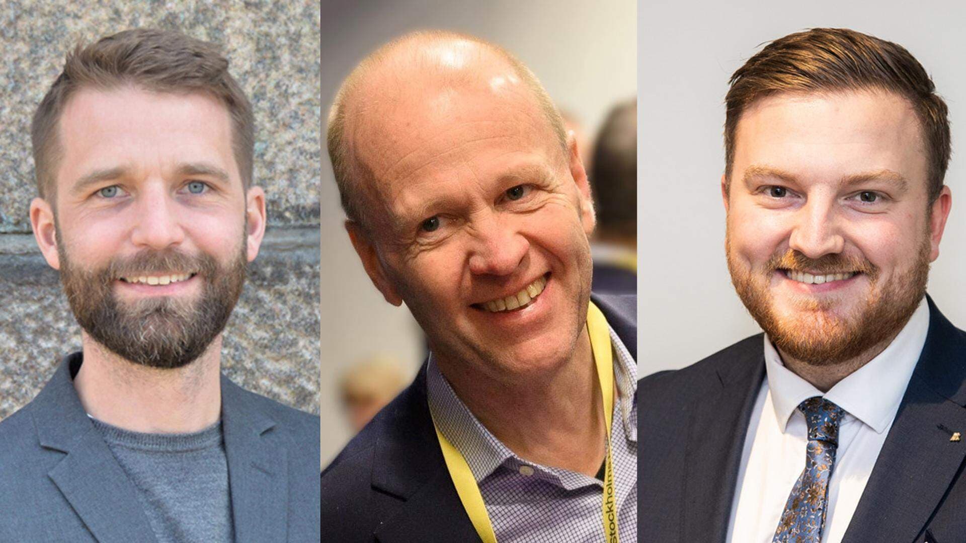 Markus Svensson, Tillväxt & Tillsyn, Ulf Andersson, Samhällsbyggnadschef Östhammars kommun och Fabian Sjöberg, KSO Östhammars kommun