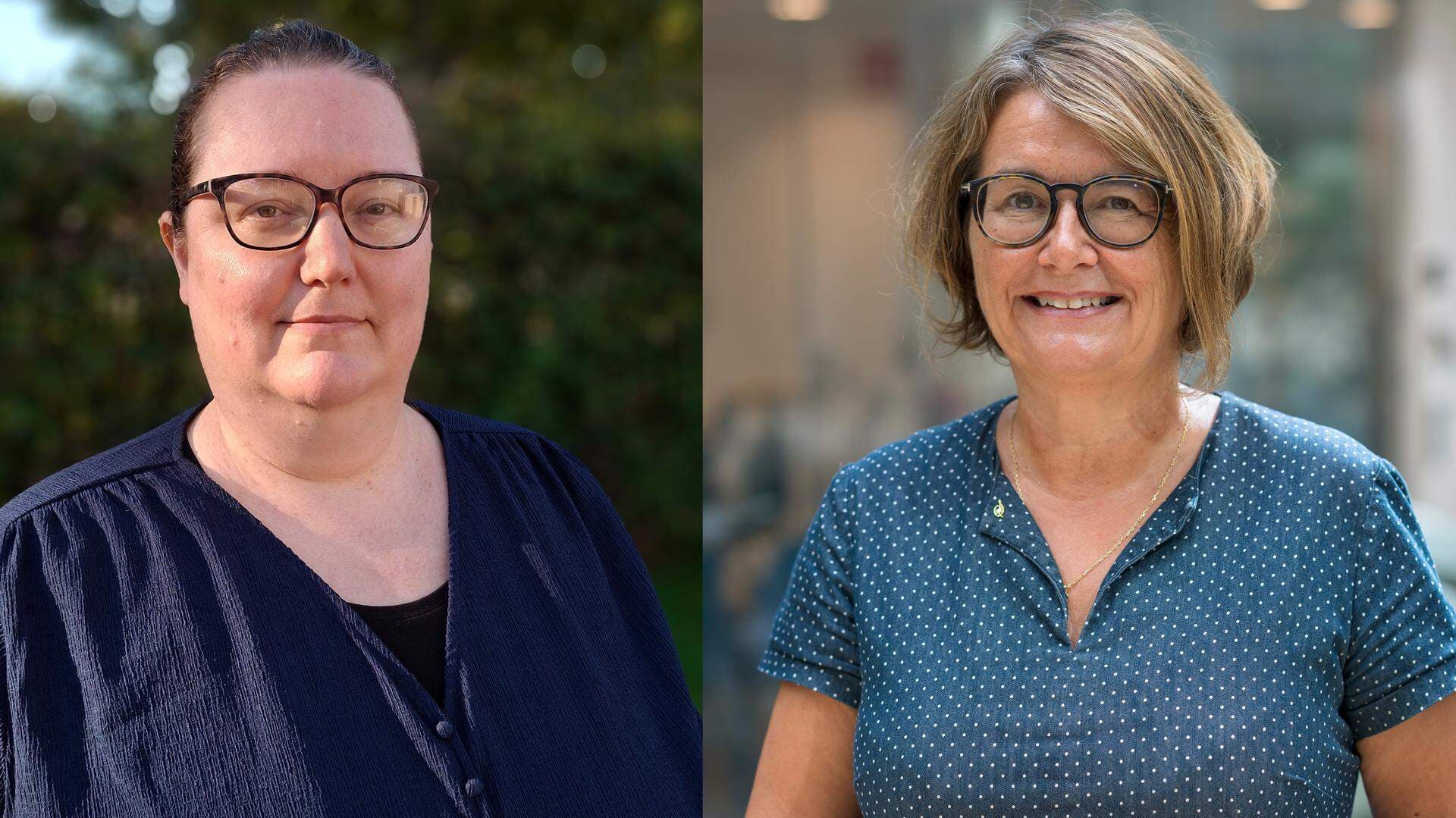 Johanna Lindqvist, rektor på Gränbyskolan och Susana Olsson Casas, utbildningsdirektör i Uppsala kommun