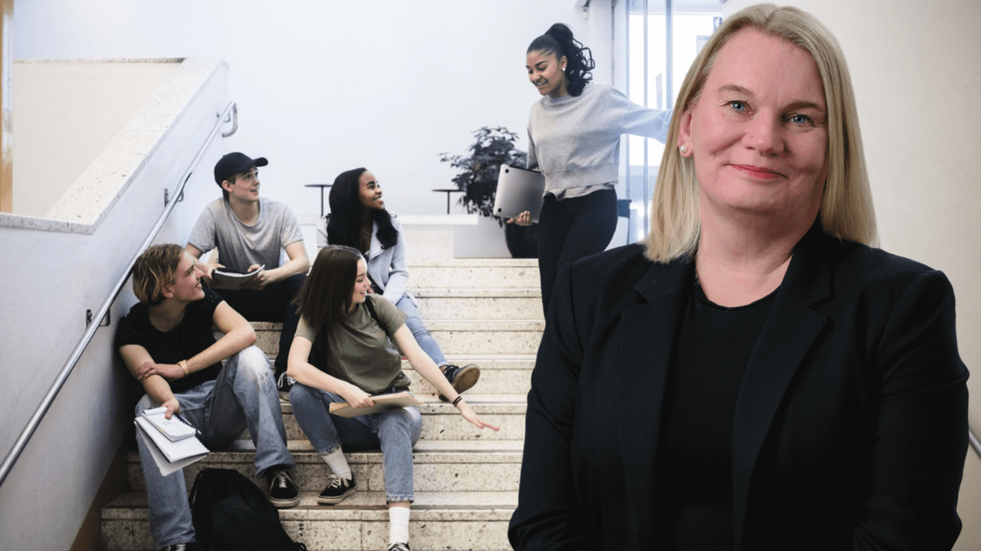 Bildcollage: Kristin Lahed och gymnasieelever