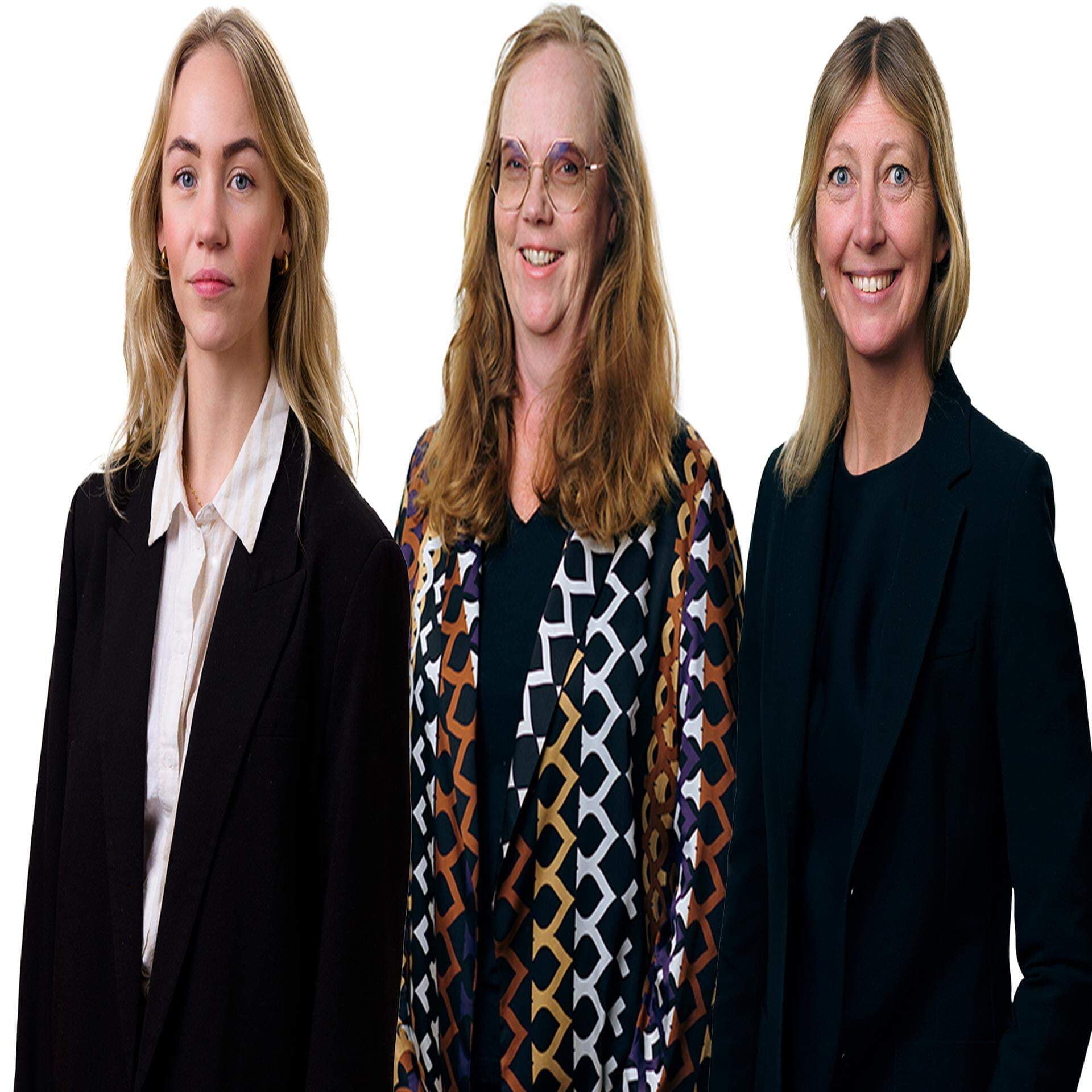 Experterna Julia Karström, Eva Häussling och Maria Althin.