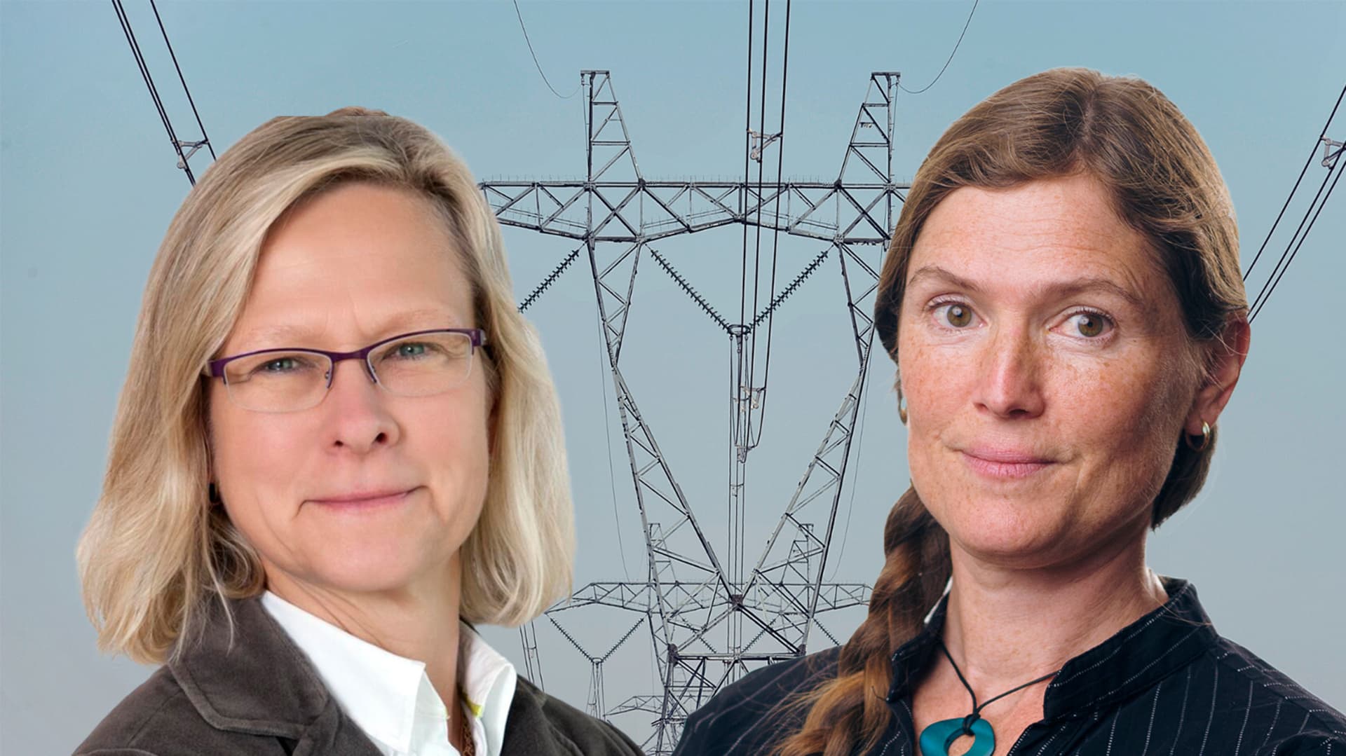 Michelle Tun von Gyllenpalm, expert på energipolicyområdet, och Paola Zetterberg, inköpsansvarig på stålföretaget Ovako.