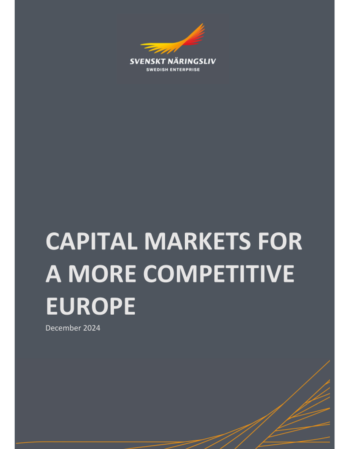 Capital Markets For a More Competitive Europe