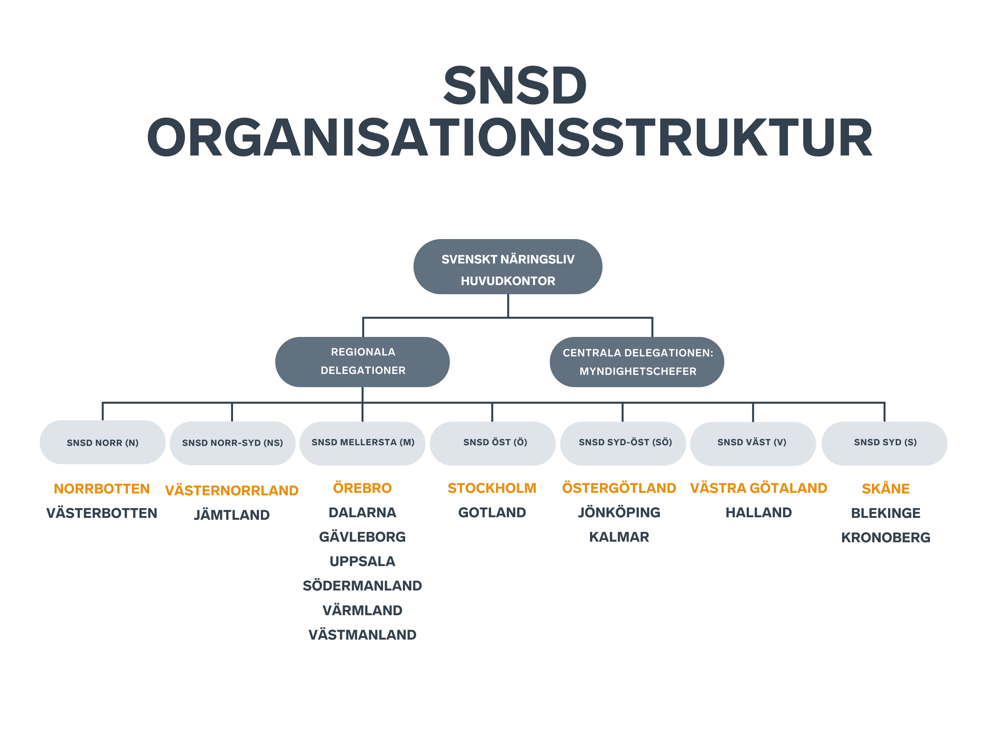 SNSD Regional Uppdelning